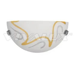 Лампа Vivalux интериорна тип аплик полукръгла 230 V, 60 W, E27, 1/2 300 мм, Olbia Ambra