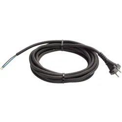 Кабел as - Schwabe 2x1.00 кв.мм, 3м, H05RN-F, черен Кабел as - Schwabe 2x1.00 кв.мм, 3м, H05RN-F, черен