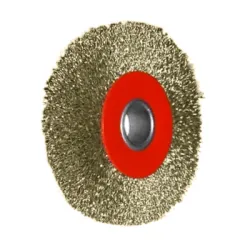 Четка Chiko за шмиргел дискова, от месингова тел, ф 100х30х25 мм Четка Chiko за шмиргел дискова, от месингова тел, ф 100х30х25 мм