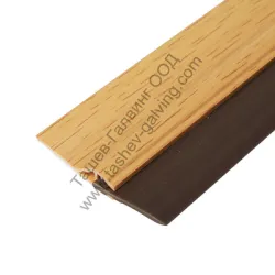 Лента Amig уплътнителна за врата с четка PVC, 20 мм, 1 м, дъб, 4 Лента Amig уплътнителна за врата с четка PVC, 20 мм, 1 м, дъб, 4