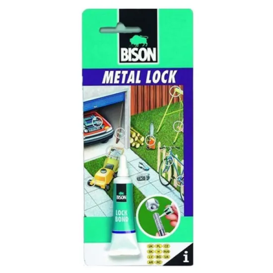 Лепило Bison за метални резби метакрилатно 6 мл, Metal Lock