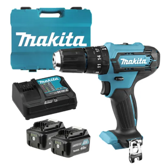 Бормашина винтоверт Makita акумулаторна ударна 12 V, 4 Ah, 30 Nm, 0.8-10 мм, HP333DSME