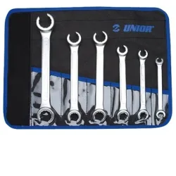 Ключ Unior гаечен двустранен рязан комплект 8-24 мм, 6 бр., 183/2CT Ключ Unior гаечен двустранен рязан комплект 8-24 мм, 6 бр., 183/2CT