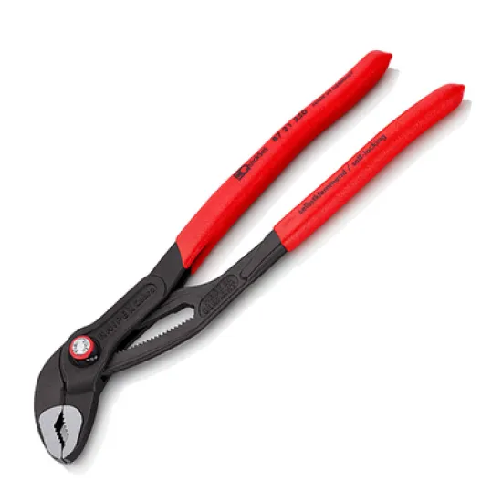 Клещи Knipex водопроводни с бутон за регулиране и изолация 250 мм, 2 , 50 мм, Cobra QuickSet