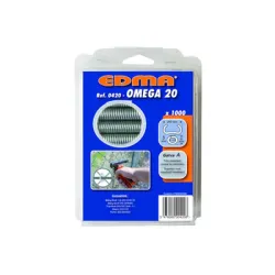 Скоби Edma за клещи за връзване на огради галванизирани 1000 бр., ф 2х20 мм, Omega 20 Скоби Edma за клещи за връзване на огради галванизирани 1000 бр., ф 2х20 мм, Omega 20