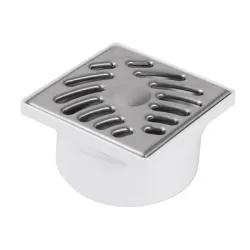 Сифон Nicoll подов с долно оттичане пластмасов, с воден затвор 100х100 мм, ф 50 мм, квадратна решетка, Docia