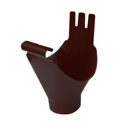 Казанче Bravo International водосборно за улук ф 140/90х0.5 мм, кафяво, кръгло, поцинкована ламарина, Bel Rain