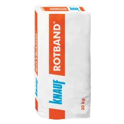 Мазилка Knauf гипсова ръчна 30 кг, бяла, Rotband Мазилка Knauf гипсова ръчна 30 кг, бяла, Rotband