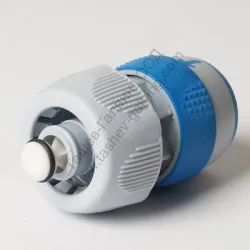 Съединител G.F. за маркуч с бърза връзка и стоп клапа пластмасов 5/8 - 3/4 Съединител G.F. за маркуч с бърза връзка и стоп клапа пластмасов 5/8 - 3/4