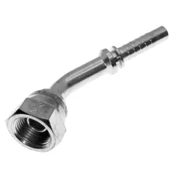 Накрайник Vitillo за хидравлични маркучи  женски, цолова резба, DN06, 1/4 - 19, DKR 45°