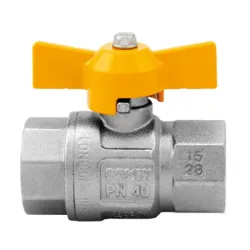 Кран Itap SpA сферичен за газ с перчата ръкохватка 1, 5 bar, резба Ж <> резба Ж, London