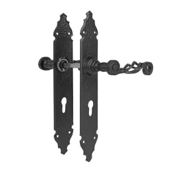 Дръжка Amig за врата с шилд без ключ 280х45 мм, черна мат, 102PB