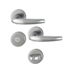 Дръжка Hoppe за сервизна брава с розетка титан, 37-42 мм, Atlanta Дръжка Hoppe за сервизна брава с розетка титан, 37-42 мм, Atlanta