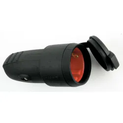 Контакт as - Schwabe електрически тип куплунг, противовлажен 16 A, 44 IP, черен