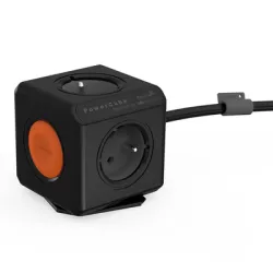 Разклонител Allocacoc електрически 4 гнезда, 1.5 м, 3x1.5 мм2, ШВПС-В / H05VV-F, черен, PowerCube Extended Remote Разклонител Allocacoc електрически 4 гнезда, 1.5 м, 3x1.5 мм2, ШВПС-В / H05VV-F, черен, PowerCube Extended Remote