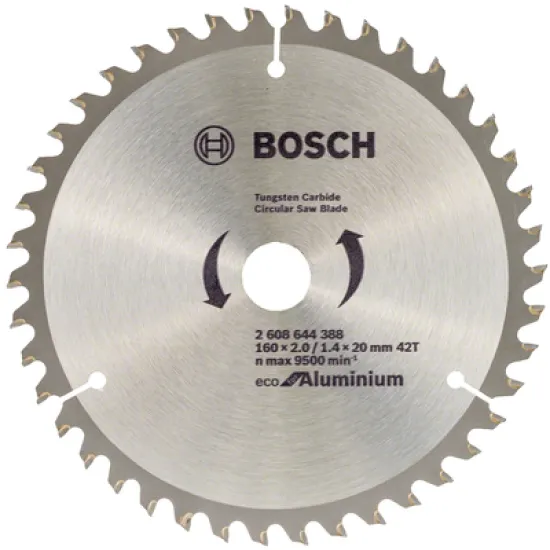 Диск Bosch метален HM за рязане универсален 160x20x2 мм, 42 z, Eco for Aluminium