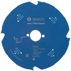 Диск Bosch метален HM за рязане на фиброцимент 190x30x2.2 мм, 4 z, Expert for Fibre Cement
