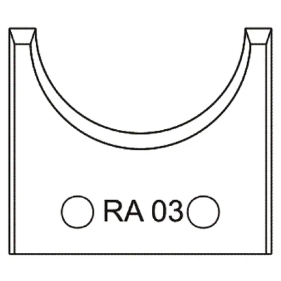Нож Dena профилен за универсална фрезова глава 50х4 мм, RA03