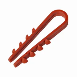 Скоба Vidira за монтаж на кабели тип фиба ф 6х48 мм, за ф 3-9 мм, червена, VDIS Скоба Vidira за монтаж на кабели тип фиба ф 6х48 мм, за ф 3-9 мм, червена, VDIS