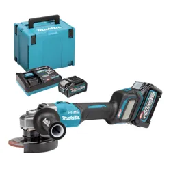 Ъглошлайф Makita акумулаторен безчетков 40 V, 4 Ah, 125 мм, 3000-8500 об./мин, GA023GM201 Ъглошлайф Makita акумулаторен безчетков 40 V, 4 Ah, 125 мм, 3000-8500 об./мин, GA023GM201