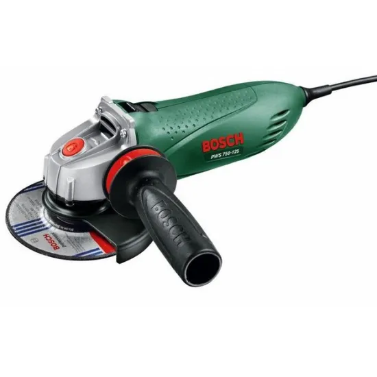 Ъглошлайф Bosch електрически  750 W, 125 мм, 11 000 об./мин, PWS 750-125