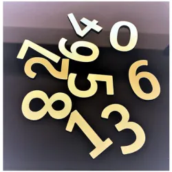 Цифра Totem за врата със самозалепващ се гръб единица злато, Gold 01 Цифра Totem за врата със самозалепващ се гръб единица злато, Gold 01