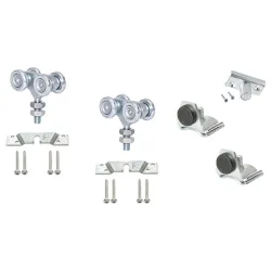 Аксесоари Estebro® за плъзгащи се врати комплект със стоманени ролки 60 кг Аксесоари Estebro® за плъзгащи се врати комплект със стоманени ролки 60 кг