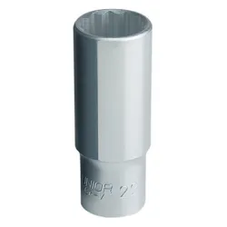 Вложка Unior милиметрова с вътрешен 12-стен удължена 18 мм х 1/2, 77 мм, 190/1L
