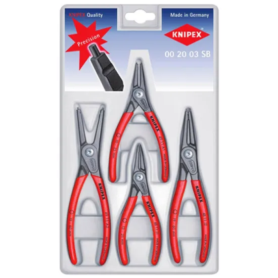 Клещи Knipex зегер прави и извити 4 бр., 00 20 03 SB