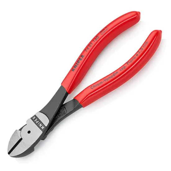 Клещи Knipex резачки странични усилени, с изолация 160 мм, 3.4 мм, 74 01 160