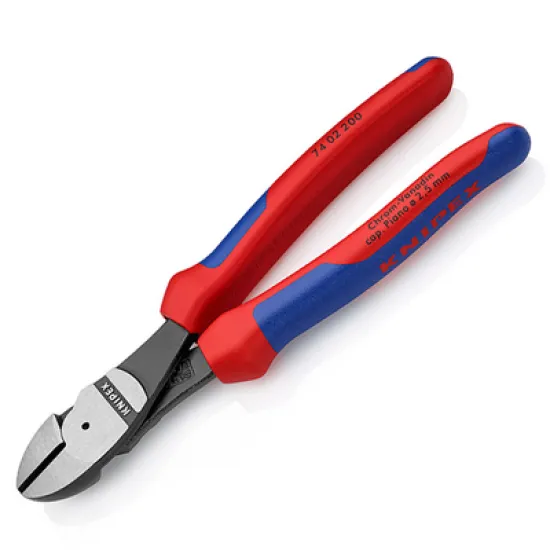 Клещи Knipex резачки странични усилени, с изолация 200 мм, 4.2 мм, 74 02 200 SB