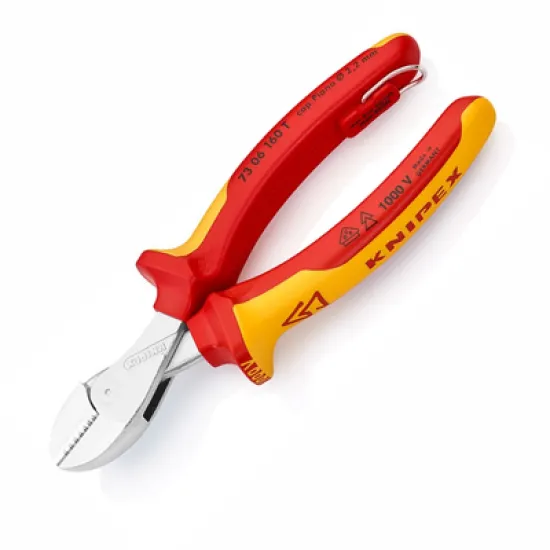 Клещи Knipex резачки странични усилени, с изолация 160 мм, 4.8 мм, X-Cut