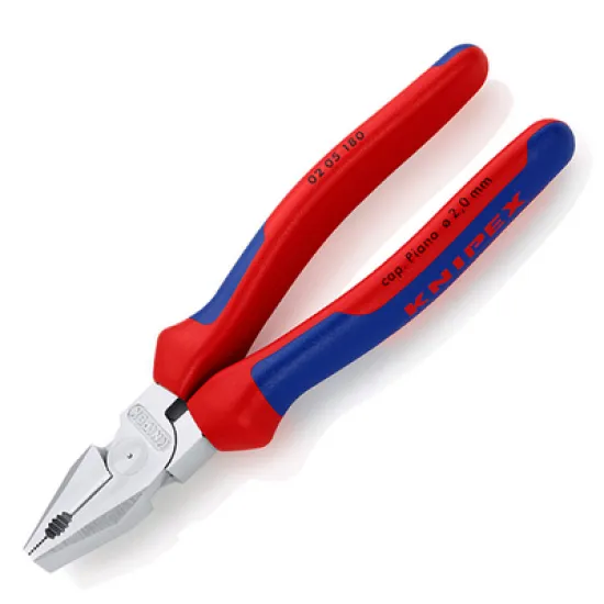 Клещи Knipex комбинирани усилени, с изолация 200 мм, 2.8 мм, 02 05 200