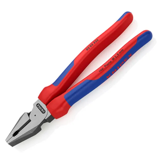 Клещи Knipex комбинирани усилени, с изолация 225 мм, 3 мм, 02 02 225 SB