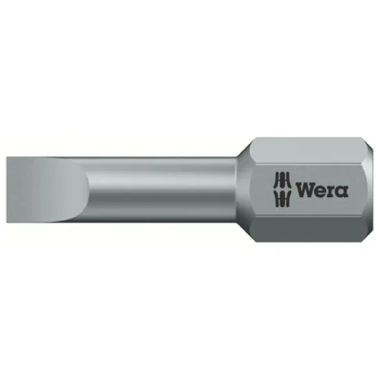 Накрайник бит Wera SB плосък торсионен SB0.5, 1/4'', 25 мм, 800/1 TZ