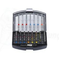 Накрайник бит Projahn комплект PH/PZ/SB/TX/SW с магнитен държач 1/4 Накрайник бит Projahn комплект PH/PZ/SB/TX/SW с магнитен държач 1/4