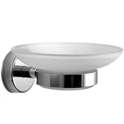 Сапунерка Kapitan за баня стъклена 130х110х150 мм, неръждаема стомана, Modern Сапунерка Kapitan за баня стъклена 130х110х150 мм, неръждаема стомана, Modern