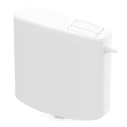 Казанче Nikiplast за тоалетна пластмасово двустепенно 368х370х58 мм, бяло, Eko Казанче Nikiplast за тоалетна пластмасово двустепенно 368х370х58 мм, бяло, Eko