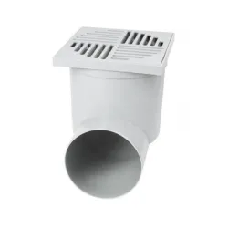Сифон Zmm Maxpol подов със странично оттичане пластмасов, с воден затвор 150x150 мм, ф 110 мм, квадратна решетка