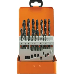 Свредло Projahn за метал с цилиндрична опашка оксидирано 1-10 мм, HSS-R, 19 бр., Prostar Свредло Projahn за метал с цилиндрична опашка оксидирано 1-10 мм, HSS-R, 19 бр., Prostar