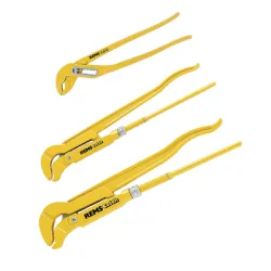 Ключ REMS водопроводен двураменен с S-образна форма комплект 1-1 1/2 , 45 ° Ключ REMS водопроводен двураменен с S-образна форма комплект 1-1 1/2 , 45 °