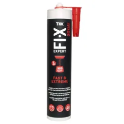 Лепило универсално TKK акрилно монтажно без разтворители 290 мл, бяло, Fi-X.Expert - Fast & Extreme Лепило универсално TKK акрилно монтажно без разтворители 290 мл, бяло, Fi-X.Expert - Fast & Extreme