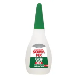 Лепило универсално Somafix цианкрилатно секундно   20 г Super Glue 808