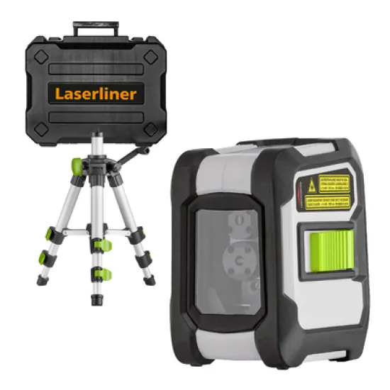 Нивелир лазерен линеен Laserliner с 2 лъча  40 м, 0.35 мм/м, CompactCross-Laser Pro