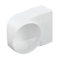 Коляно PVC Haco за въздуховод вертикално  ф 100/110x55 мм, бяло, CKZ