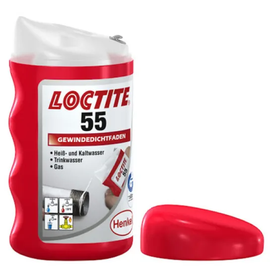 Корда Henkel тефлонова за уплътняване на резби  бяла, 50 м, Loctite 55