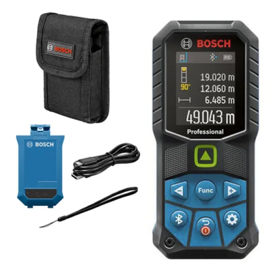 Ролетка Bosch лазерна  с 1 батерия и USB кабел, 50 м, 1.5 мм/м, GLM 50-27 CG