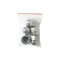 Гайка Inox Mare глуха неръждаема A2, M16, 2 мм, 28 мм, 5 бр./опак., DIN 1587 Гайка Inox Mare глуха неръждаема A2, M16, 2 мм, 28 мм, 5 бр./опак., DIN 1587