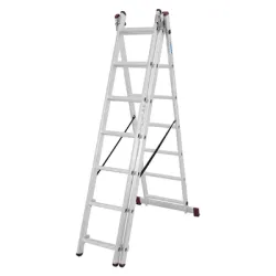 Стълба алуминиева Krause трираменна професионална  3x6 бр., 3.65 м, 150 кг, Corda