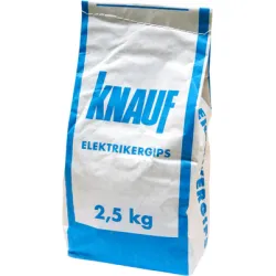 Гипс Knauf строителен  2.5 кг, бял, Elektrikergips